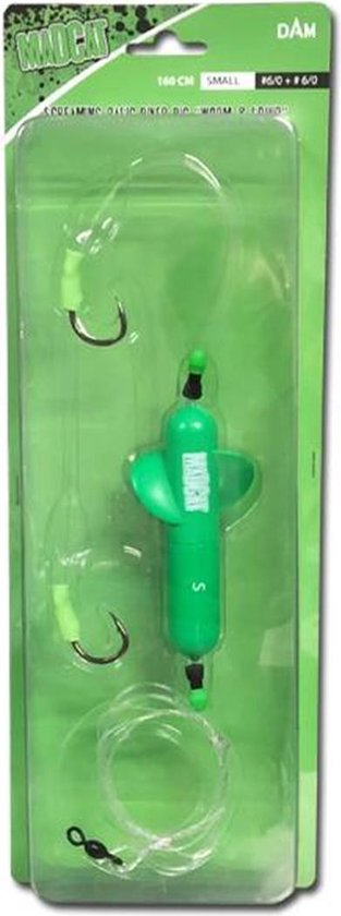 Madcat Screaming Basic River Rig - Worm & Squid - Maat S - 20g - Transparant van Madcat