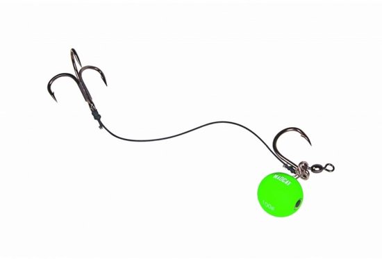 Madcat Snap-On Vertiball Rig - Onderlijn - 120g - Zwart van Merkloos
