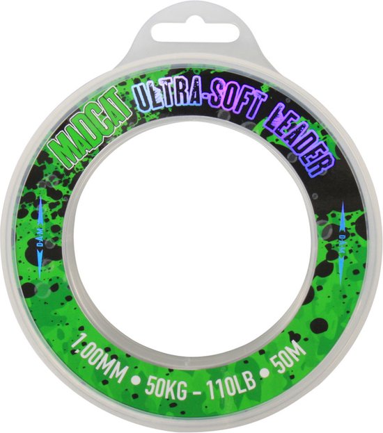Madcat Ultra Soft Mono Leader (50m) 1.30mm - 75kg van Madcat