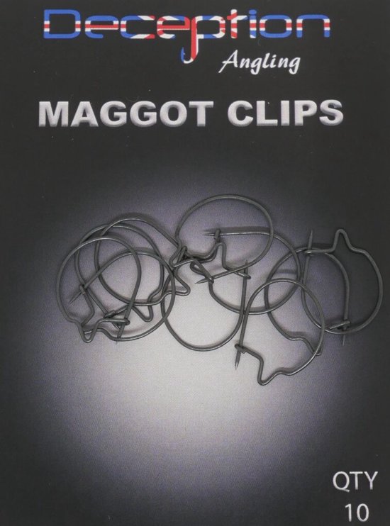 Maggot clips QTY: 10 van Korda
