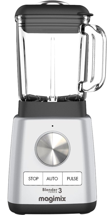 Magimix Blender Power 3 - Smoothie Maker - 1,2 Liter - Ice Crusher - Mat Chroom van Magimix