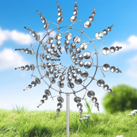Magische metalen windmolen voor tuin, decoratie en buitengebruik - Unieke windspinner