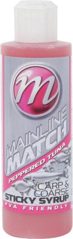 Mainline Carp & Coarse - Sticky Syrups  - Peppered Tuna - 250ml - Roze