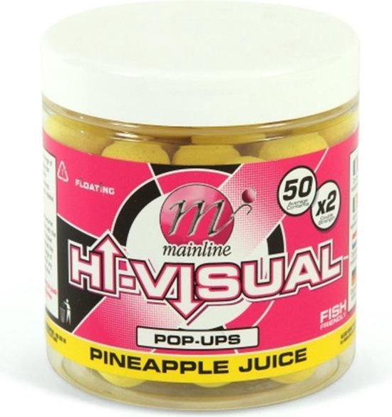 Mainline Hi Visual Pop-ups - Yellow Pineapple Juice - 15mm - Geel van Mainline
