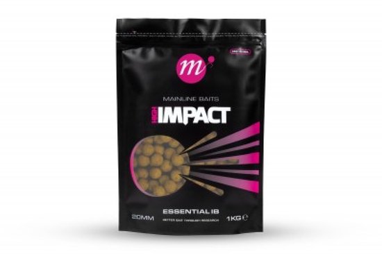 Mainline High Impact Boilies Essential IB 20mm 1kg van Merkloos