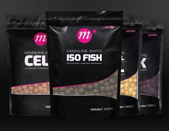 Mainline Shelf Life Boilies ISO Fish 15mm 1kg