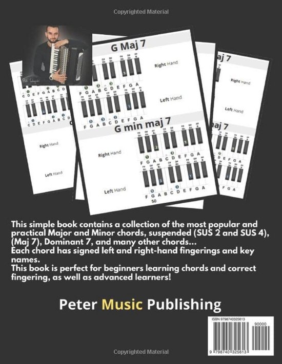Makkelijk Leerboek Piano en Keyboard Akkoorden - 250 Essentiële Akkoorden voor Elke Muzikant van Merkloos