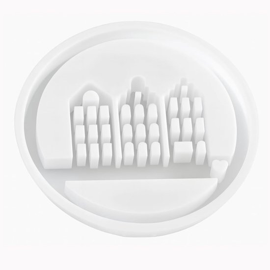 Mal voor huis, rond, gietvormen, siliconen huis, siliconen vormen, gietvormen, hittebestendig, herbruikbaar, ideaal voor woondecoratie en handwerk, cadeau voor doe-het-zelvers