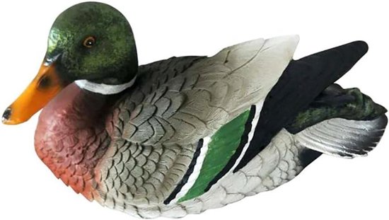 Mallard Duck Statue, realistische Duck Floater drijvende eendenkooien voor tuinvijver zwembad decor (#1)