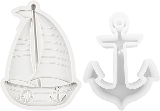 Mallen, Anker Zeilboot Modellering Mallen, Creatieve Ambachtelijke Decoratie Accessoires, Geurkaarsen, Handgemaakte Zeep Maken Gereedschappen.