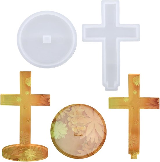 Mallen, Fancy Cross Box Siliconen Mal Kleine Pot Opbergmal voor DIY Gezegende Cadeaus Halloween Decoratie Sieraden Kaarsen & Zeep Maken