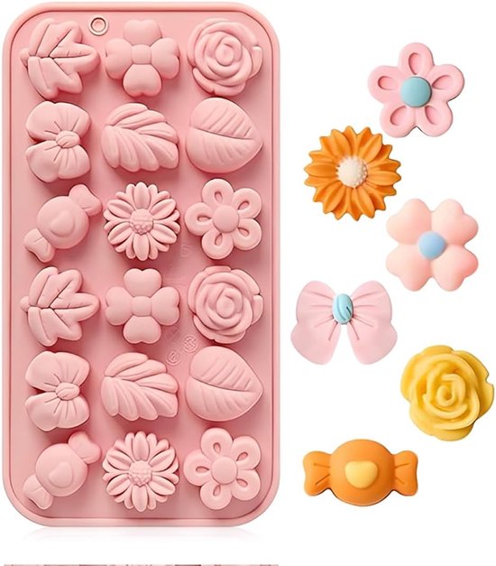 Mallen, Siliconen Bloemen Mallen, Fondant Bloem Vorm, Roos Bloem Siliconen Mal, Chocolade Mal, Zeep Mal, Kaars Mal