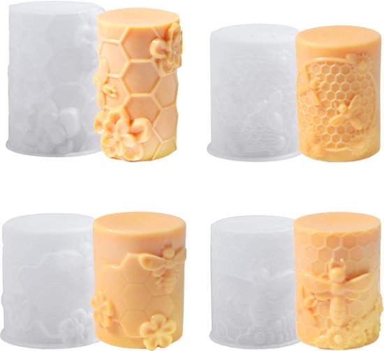 Mallen Siliconen, Cilinder Kaars Mallen Epoxyhars Mallen Pijler Kaars Mallen Voor Maken 3D Kaarsen Zeep Aromatherapie Wax DIY Ambachten