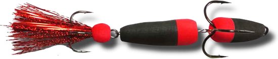 Mandala Foamshad Rood-Zwart Dressuurdoorbrekend Kunstaas Beste Snoekbaars Shad Baars Snoek Jigging van Mandala