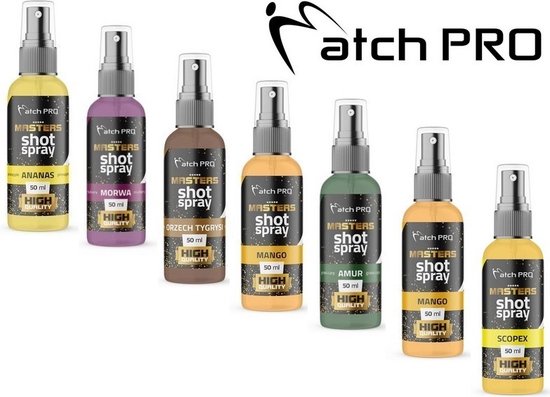 MatchPro Masters Shot Spray 50ml - Smaak : Halibut & Strawberry