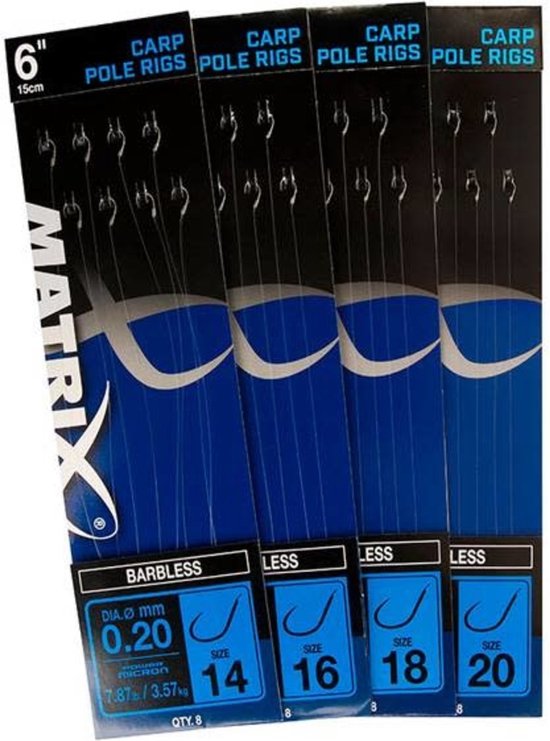 Matrix 15cm Carp Pole Rigs 15cm - Haak 18