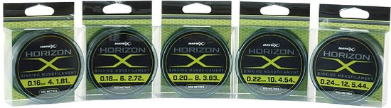 Matrix Horizon X Sinking Monofilament 300m - Maat : 0.16mm