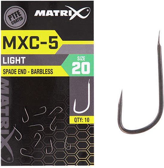 Matrix MXC-5 Barbless - Spade Ende (10 pcs) - Maat : size 18 van Matrix