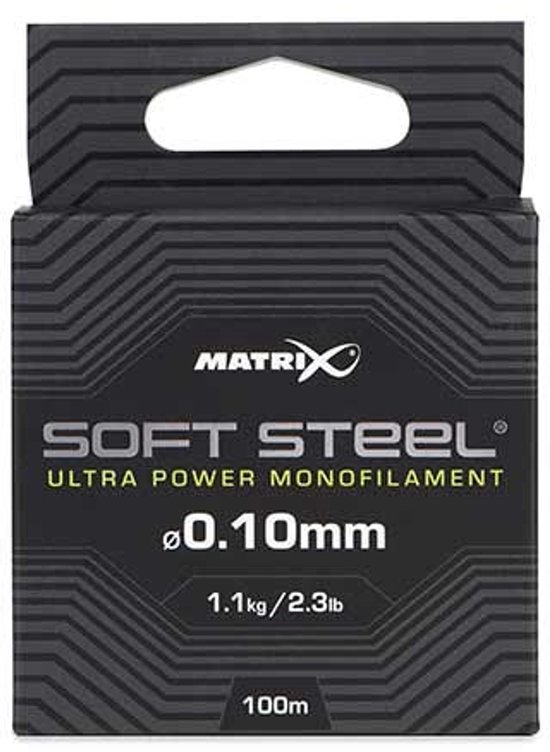 Matrix Soft Steel Ultra Power Monofilament 100m - Maat : 0.20mm