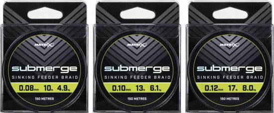 Matrix Submerge Sinking Feeder Braid 150m 0.12mm Bruin van Merkloos