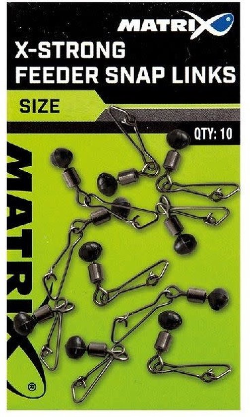 Matrix X-Strong Feeder Snap Links 10st. van MATRIX