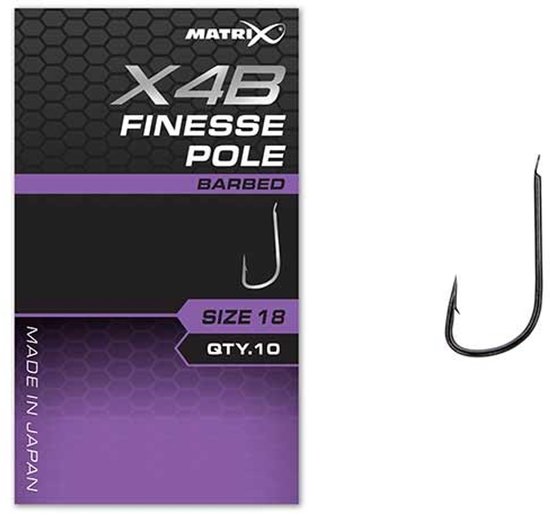 Matrix X4B Finesse Pole Spade-Barbed (10 pcs) - Maat : 16
