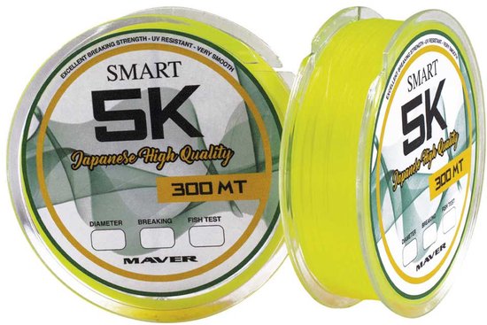 Maver Smart 5k 300 M Monofilament Geel 0.370 mm