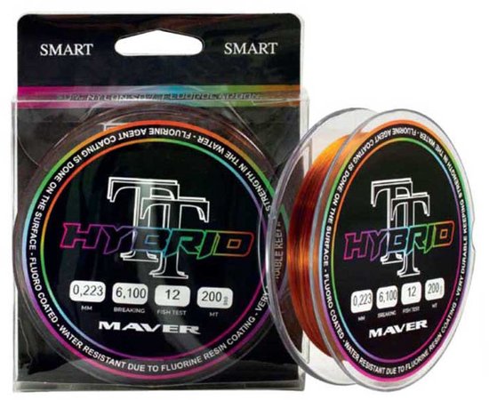 Maver Tt Hybrid 200 M Flurocarbon Transparant 0.200 mm van Merkloos