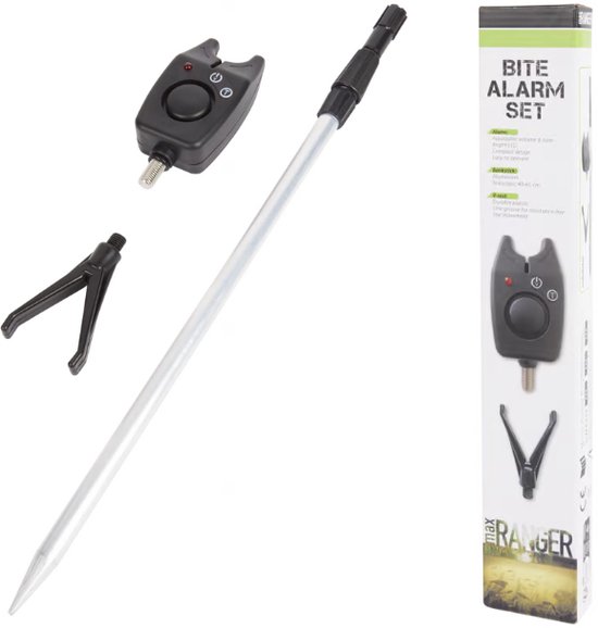 Max Ranger | Bijtalarm-set | Beetmelder-set | Geluid & Led | Karpervissen | Bite Alarm |