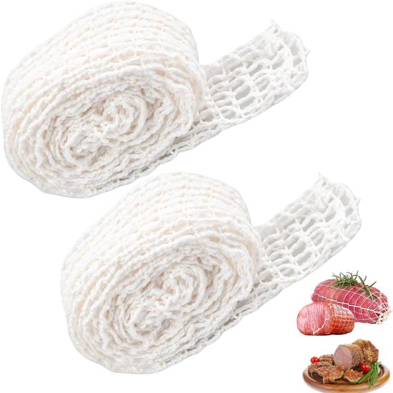 Meat Net, 2 Pieces Ham Net, Cotton Wire, Roulade Net, Frying Net, Smoke Net, Roll Frying Net, Cooking Accessories - ShopVlot