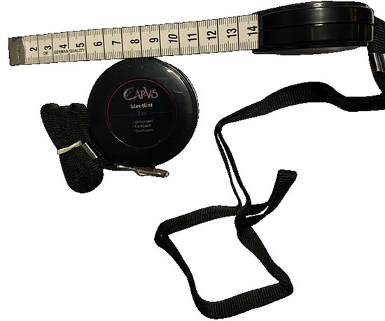 Meetlint 2m | Intrekbaar & Compact | Met Nekkoord | Rolmaat voor Dagelijks Gebruik | Cap-VIS van Cap-VIS