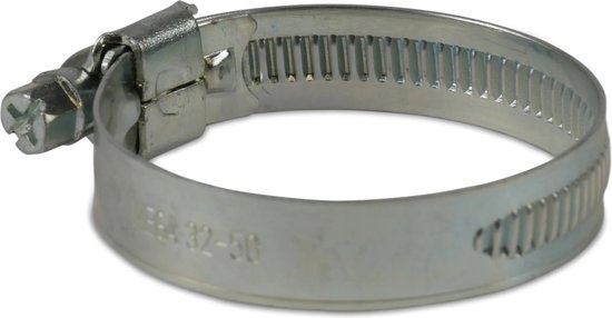 Mega Wormschroefslangklem staal gegalvaniseerd 90 mm x 110 mm type W1 12 mm, per 10 stuks van MEGA