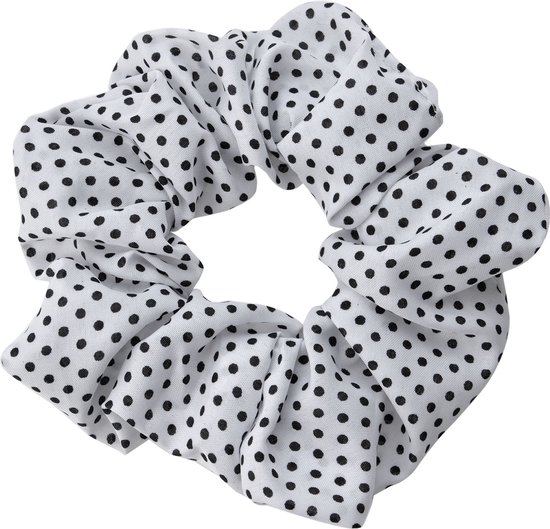 Melady Scrunchie Haarelastiek Wit Synthetisch Rond