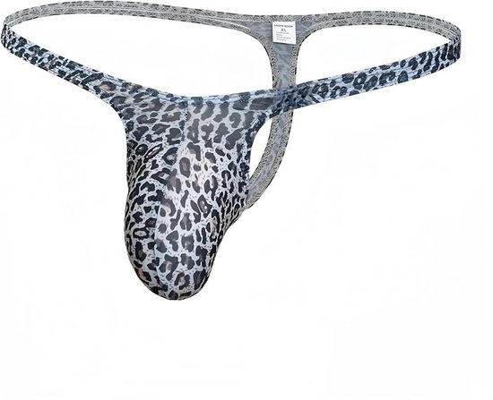 Men's Leopard Print Thong Ice Silk| Fashionable Print, Stretchy Fabric, Sexy Wild Charm (M-XXL)​