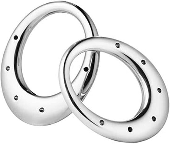 Menu 3800299 oorcliphouder 4,5 x 3,8 cm 2-delig, zilver