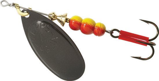 Mepps Aglia black - #4 - 9 gram - Fishing-bait.nl van Merkloos