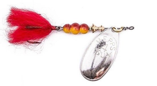 Mepps Aglia Dressed silver - #4 - 9 gram - Fishing-bait.nl van Mepps
