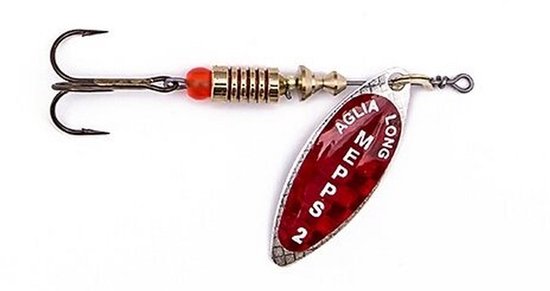 Mepps Aglia Long Redbo silver - #2 - 7 gram - Fishing-bait.nl
