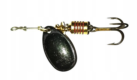 Mepps Aglia Maat 1 Spinkers 3.5g Zwart - Klassieker voor Forel & Baars