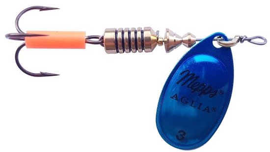 Mepps Aglia Platium blue - #3 - 6,5 gram - Fishing-bait.nl van Mepps
