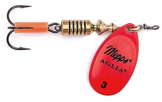 Mepps Aglia red - #4 - 9 gram - Fishing-bait.nl van Mepps