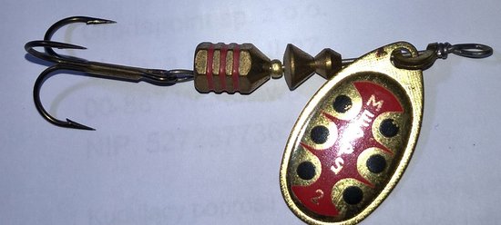 Mepps Aglia TW spinner, maat 2, 4,5 g, goudkleurig van Mepps