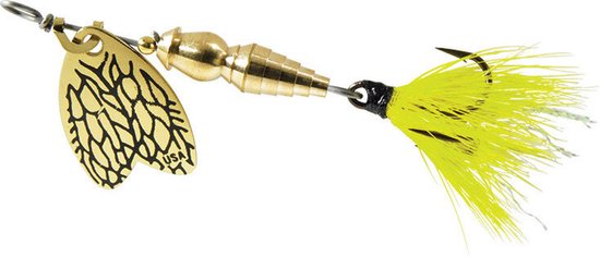 Mepps Bug Yellow May - #1 - 4 gram - Fishing-bait.nl