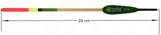 Merkloos Doorloopdobber Balsa 4g - 20cm