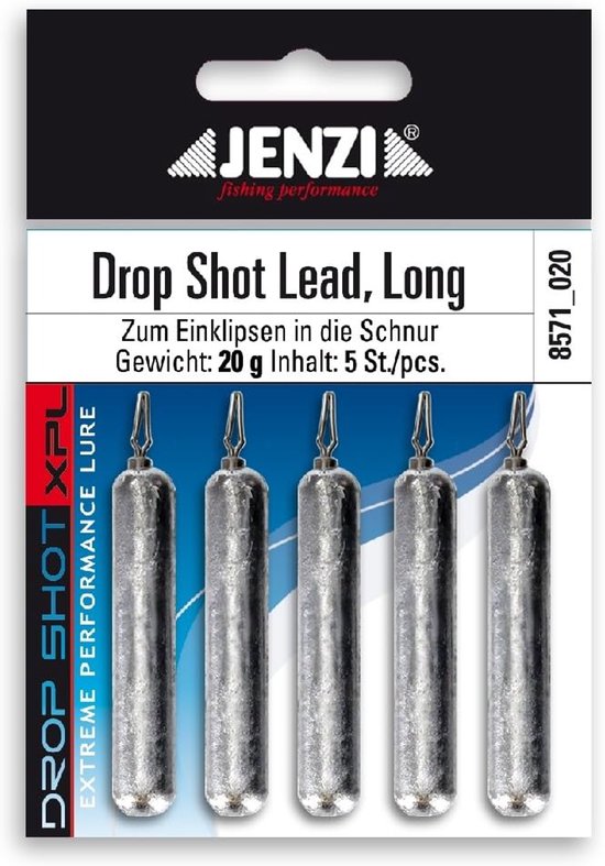 Merkloos Drop-Shot Loodgewichten Lang - 3g