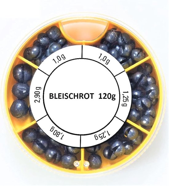 Merkloos Loodhagel Assortiment 120g - 6 Vakken Tin