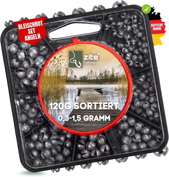 Merkloos Loodhagel Assortiment 120g - Vislood Set in Dispenser