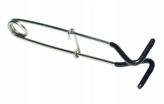 Merkloos RVS Vissenbekspreider 17cm met Rubberen Tips
