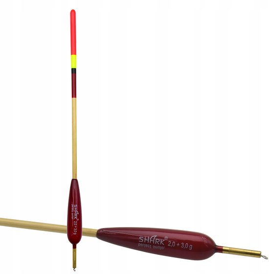 Merkloos Waggler Dobber Balsa 2,0+3,0g - 21,5cm Vaste Lood