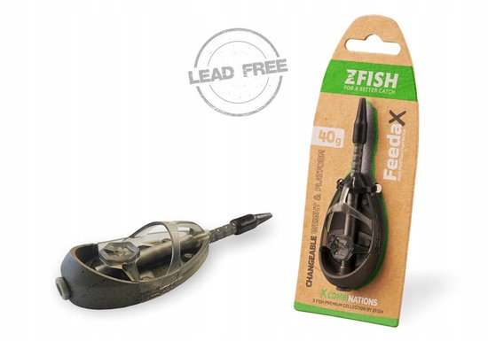 Merkloze Method Feeder Korv 40g Loodvrij voor Vissen